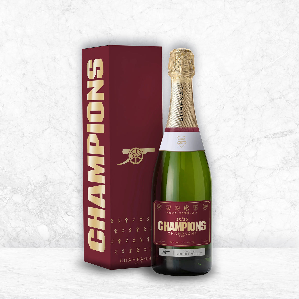 Arsenal FC Premier League Champions 2026 Champagne 12.5% ABV
