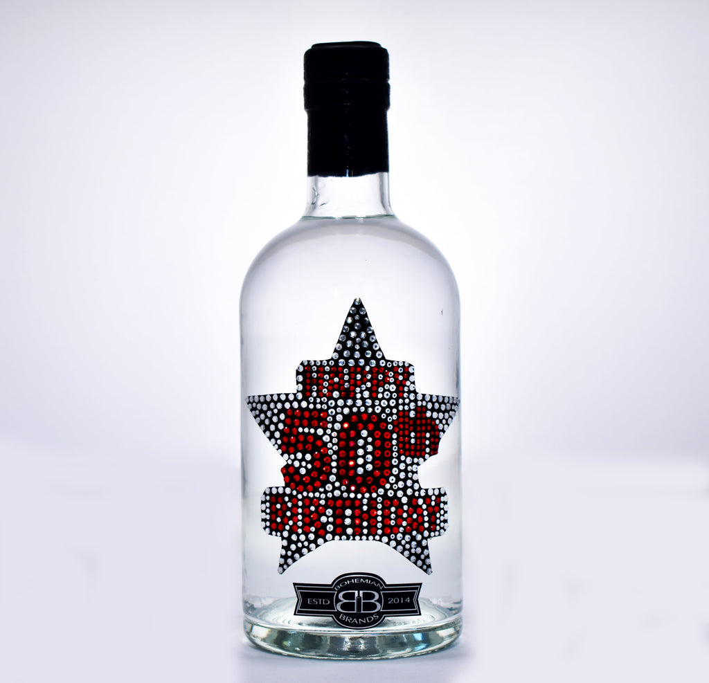 Happy 50th Birthday Gin Crystal Edition