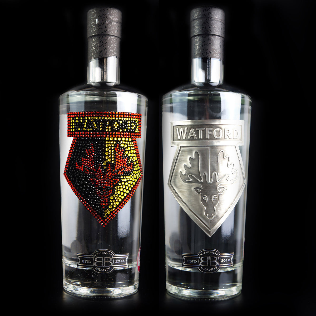 Watford FC Vodka Set - Crystal &amp; Pewter Edition - Bohemian Brands